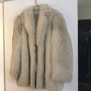 Authentic silver fox jacket. Size small
